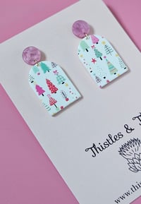 Image 1 of Pretty In Pink Christmas Tree Dangles - SKU 384