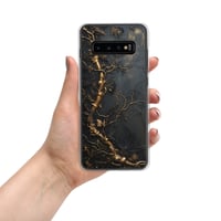 Image 6 of Gold and Black Tattered Texture Gnarled Roots Goth Inspired Clear Case for Samsung®