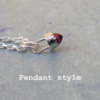 Image 2 of Handmade Sterling Silver Moldavite Bullet Point Pendant  copy