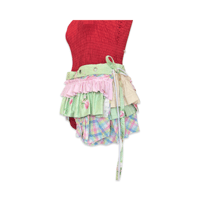 Image 4 of Pastel Ruffle Patchwork Mini Skirt