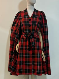 Image 8 of Tartan Tatyana Cape Coat