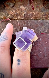 Image 5 of Framed Violet Cubism