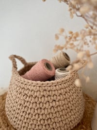 Image 4 of Large Crochet Chunky Basket