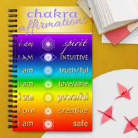 Image 1 of Chakra Affirmations - Spiral notebook