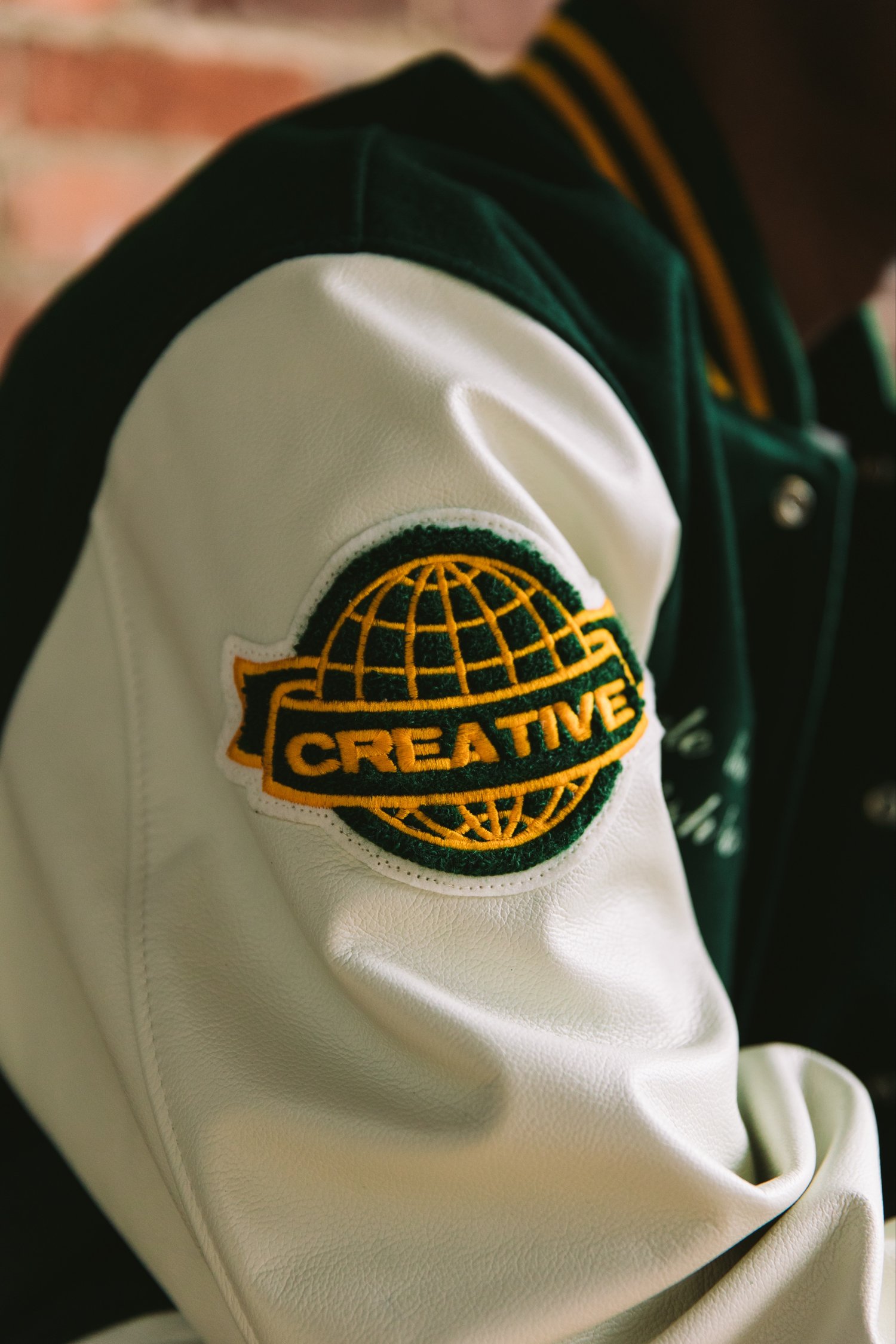 Image of For Creatives Varsity Jacket - Green