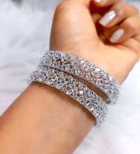 Image 1 of 2 Pieces American Diamond Bangles Set_GPB_1230