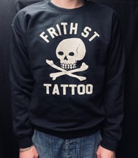 Image 1 of Skull and crossbones sweatshirt - Black