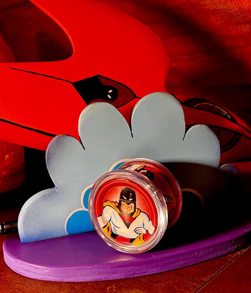 Image of SPACE GHOST Duncan Freehand One Yo-Yo with Wood L.E.D. Display 