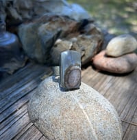 Image 1 of Grey agate ring - size 11
