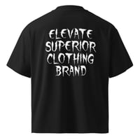 Image 4 of Elevate Superior Unisex organic oversized high neck t-shirt