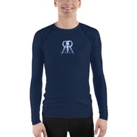 Image 1 of RXI Logo Men's Navy Rash Guard