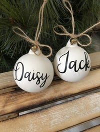 Image 1 of Personalised ceramic bauble 