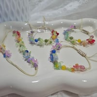 Image 1 of Rainbow Floral Bracelet