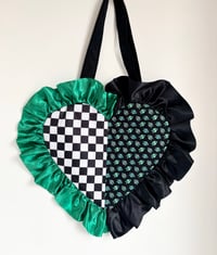 Image 2 of The Split Energy Heart Bag- LFW Collection 🖤💚