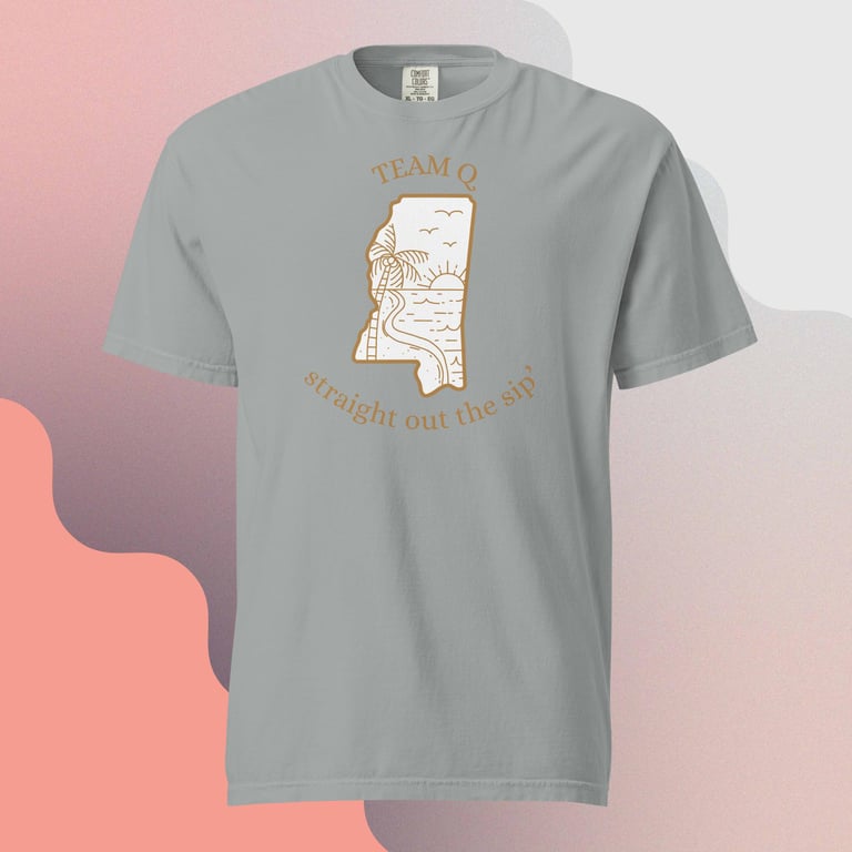 Straight Out the Sip White Background Comfort Colors Image 4