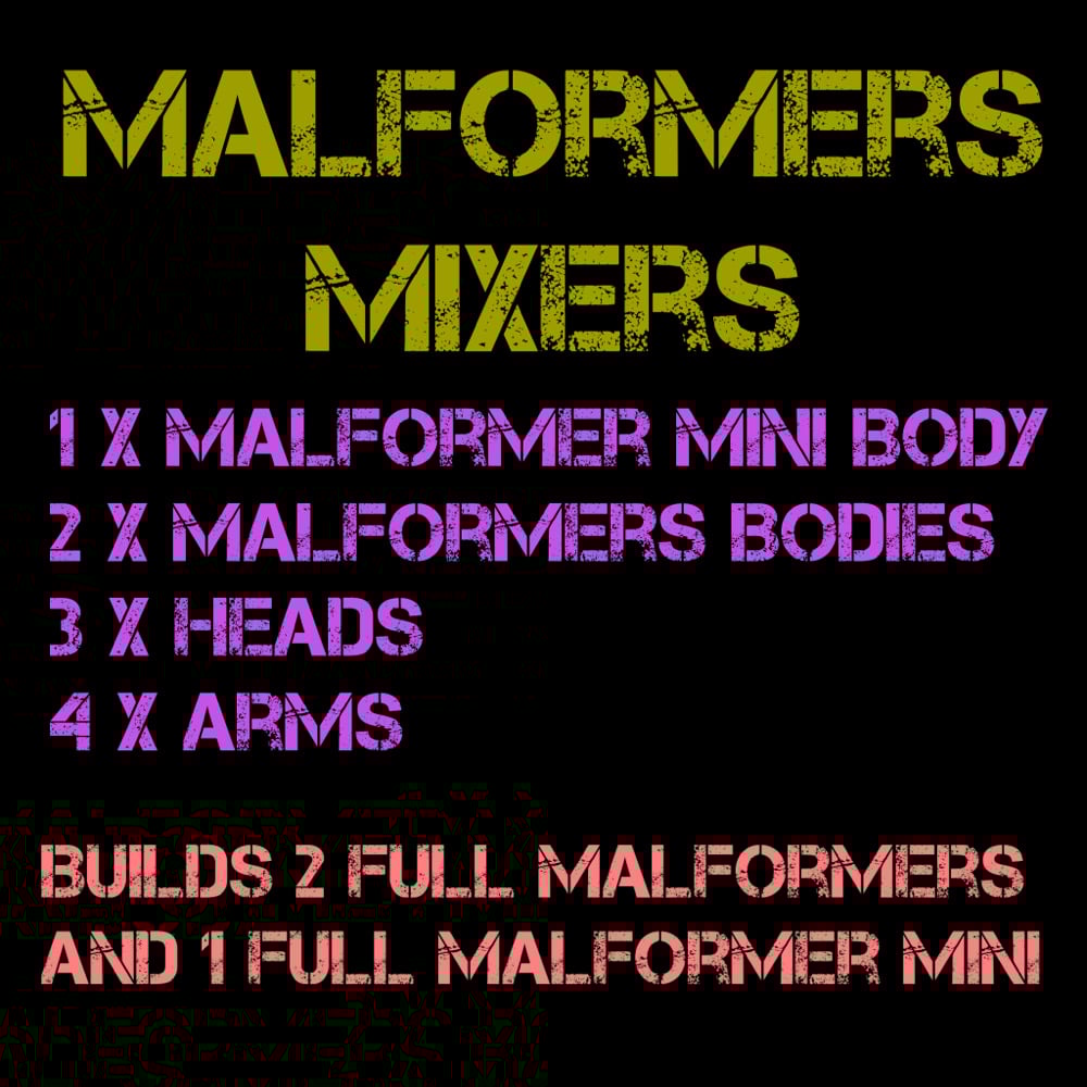 Image of Malformers Mixers (Builder Packs)