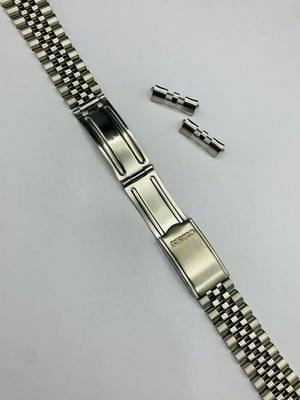 Image of 20mm Seiko curved lugs stainless steel gents watch strap,New.(MU-15)