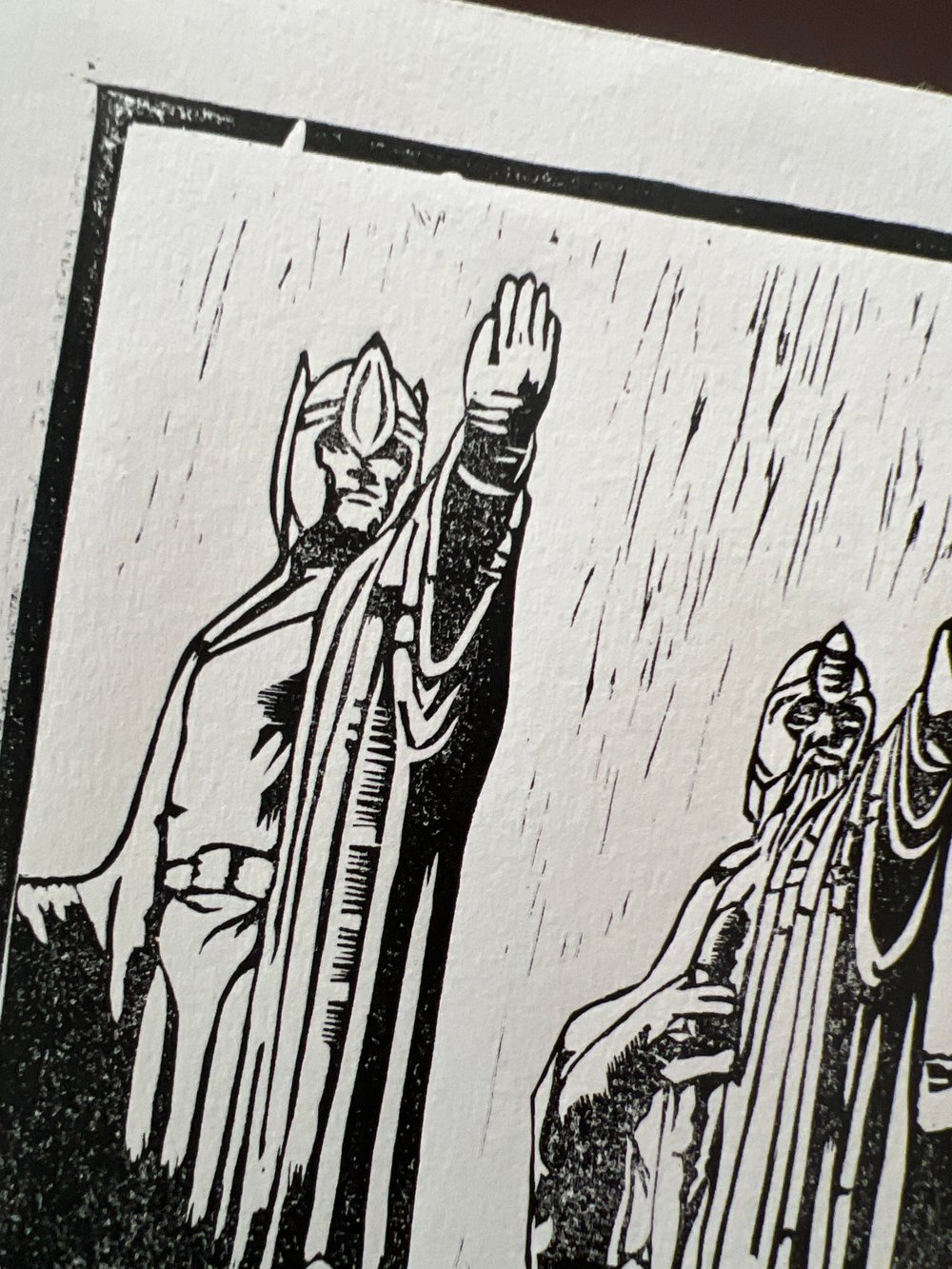 Gates of Argonath Linoprint