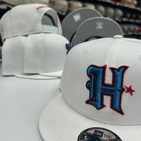 Image 1 of New Era 9Fifty White HTown
