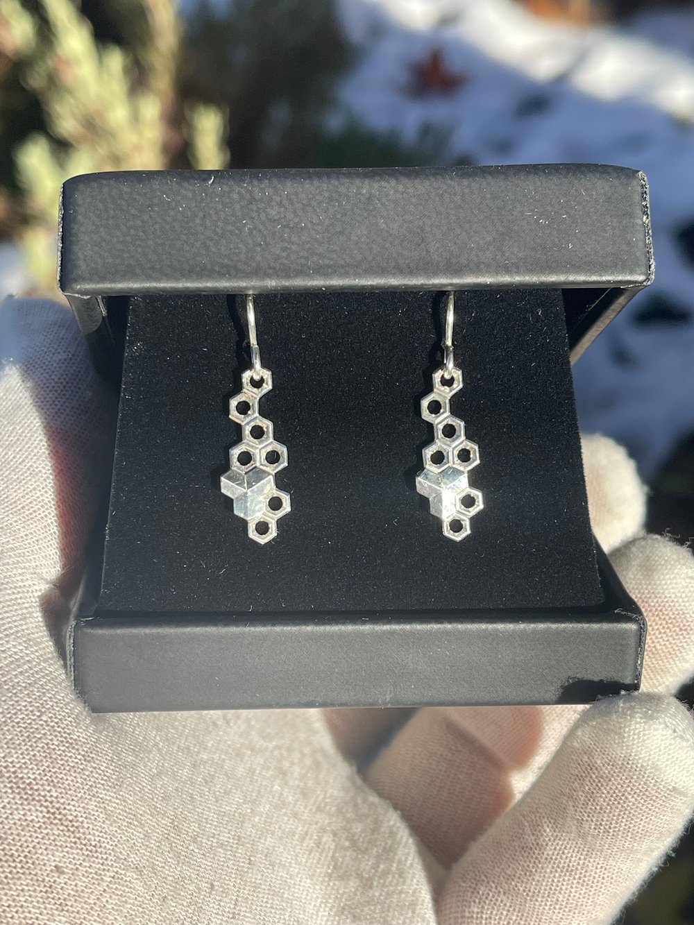 Image of Honeycomb earrings