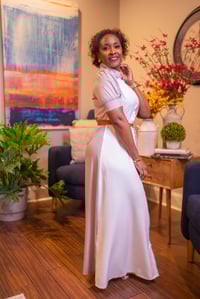 Image 3 of Button Down Contrast Dress