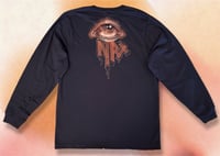 Image 2 of “FERAL” BLEACH PAINTED LONG SLEEVE T-SHIRT MEDIUM