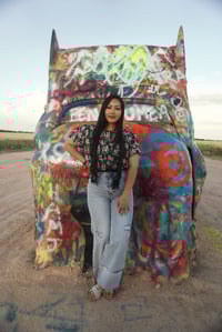Image 1 of wide leg with fold 