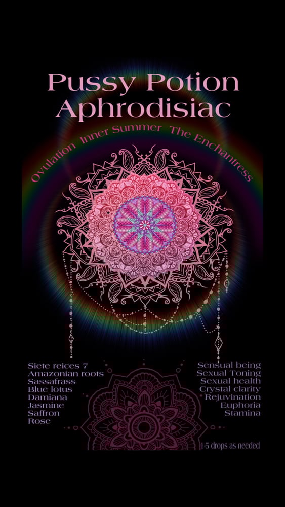 Image of Pussy Potion Aphrodisiac Spagyric Inner Summer Enchantress Archetype 4ml