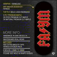 Image 1 of ‘FAYMC/DC’ + LÜXE PRO FB TAPE & FAYMUS STICKER PACK