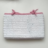 Image 2 of Pochette de livre - blanc et rose 