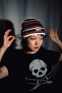 Image 2 of Stripes beanie black