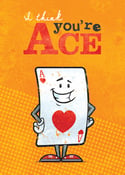 Image of 'Ace' greetings card