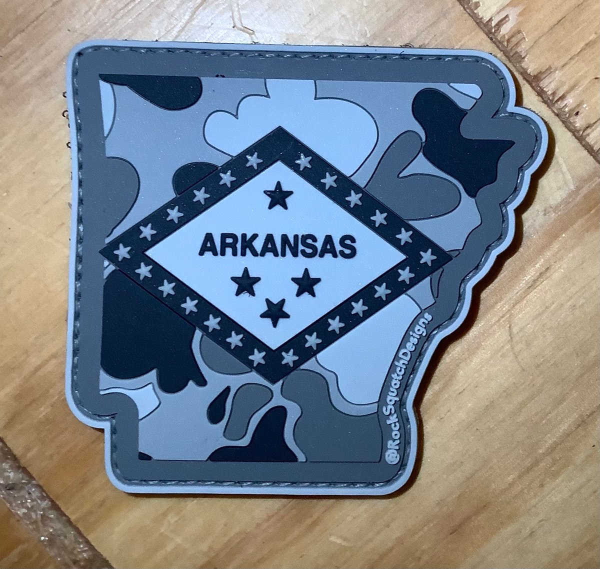 B&W Arkansas Camo 3D PVC Velcro Patch