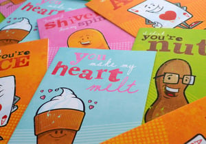 Image of Set of 4 greetings cards