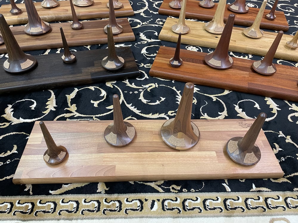European Walnut Trumpet Stand