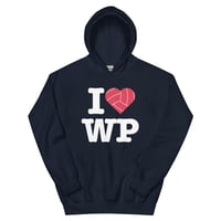 Image 2 of I Love Water Polo Hoodie Dark Colors - Adult