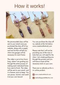 Image 2 of Pre-Recorded Frame Earring Making Class 2.0