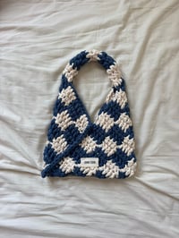 Image 2 of SAC VENEKA BICOLORE BLEU/BLANC