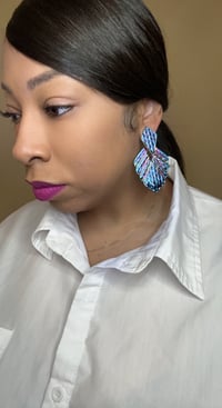 Image 3 of Retro Leaf earrings 