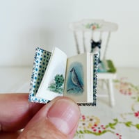 Image 2 of Dollhouse Miniature 1:12 Handmade Book Birder's Sketchbook