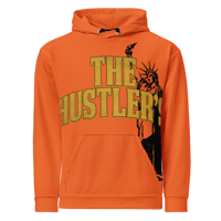 Image 2 of Orange “I Went To New York” Hoodie (Oversized Print)