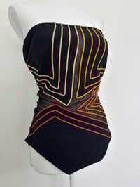 Image 2 of Vintage strapless swimsuit // L