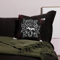 Image 6 of Skull rose Premium Pillow