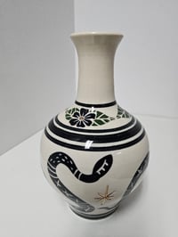 Image 3 of Vase 4 - Gold stars & snakes