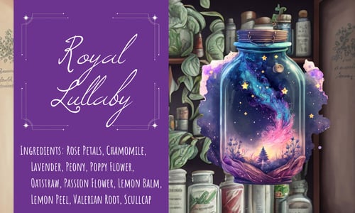 Image of Royal Lullaby Loose Leaf Tea || Legend of Zelda || anxiety relief relaxation sleep aid