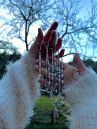 Image 1 of Pearl and Moonstone Choker~Made to order