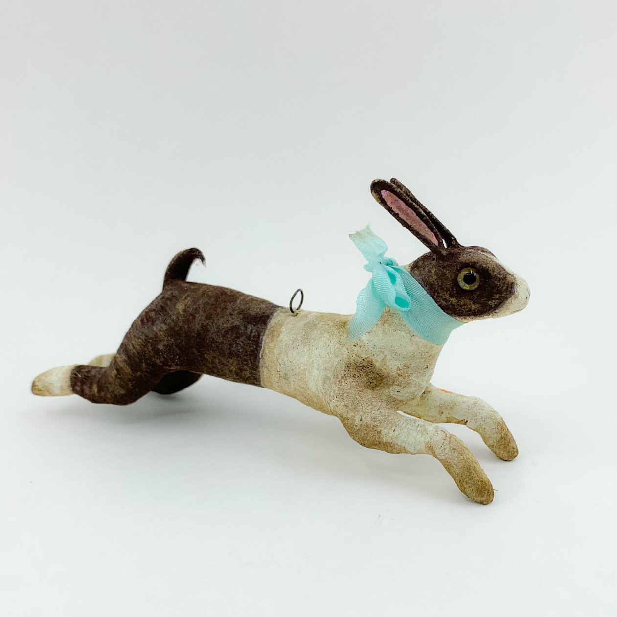 X Large Folk Art Leaping Rabbit | Spun Cotton Ornament Co.