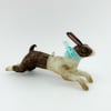 X Large Folk Art Leaping Rabbit