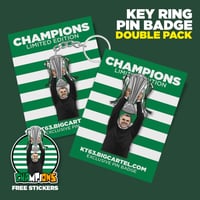 Champions Key Ring And Pin Badge *NO STICKERS*