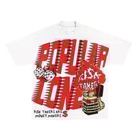 Popular Loner Skelton Flame T-Shirt